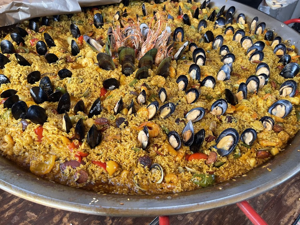 Beautiful catered food spread